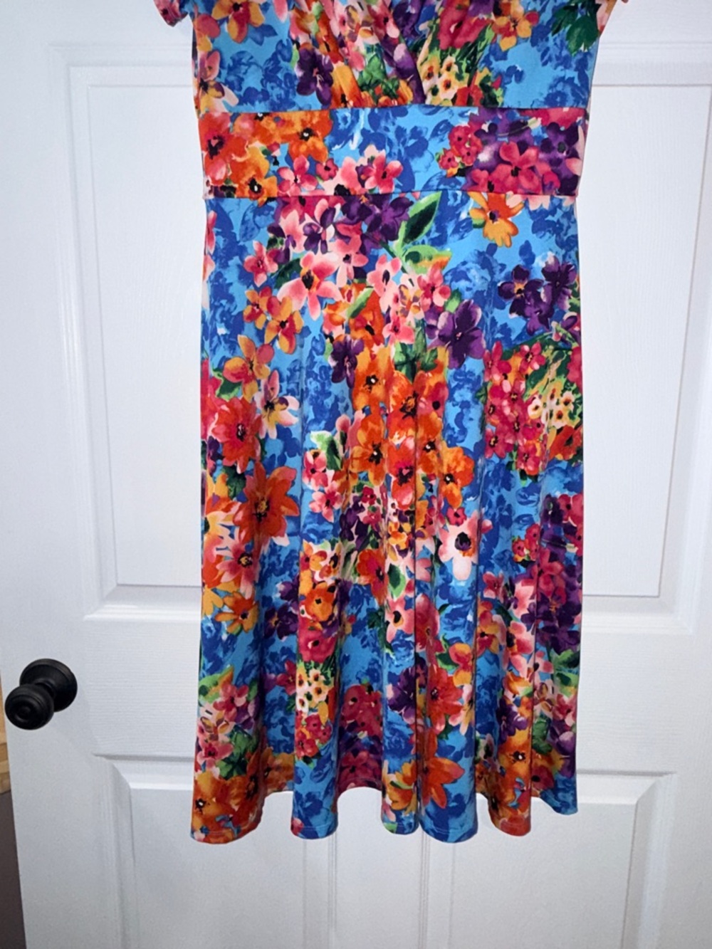 Shelby & Palmer Women’s Multicolor Floral Midi Dress-L-EUC - Picture 6 of 12